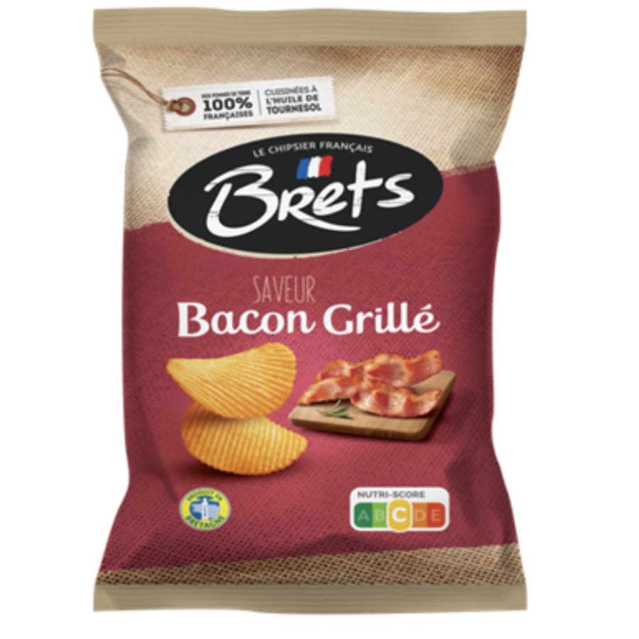 Grilled Bacon Chips - Brets 125g