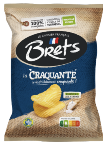 Croustille « La Craquante » au sel de Guérande - Brets 125 g 