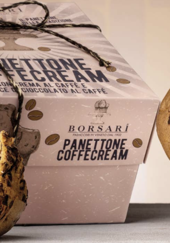 Panettone with coffee cream and chocolate chips (box) - Borsari 1100g 