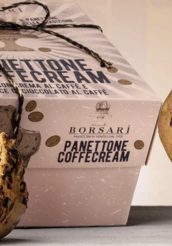 Panettone à la crème de café et pépites de chocolat (boîte) - Borsari 1100g 