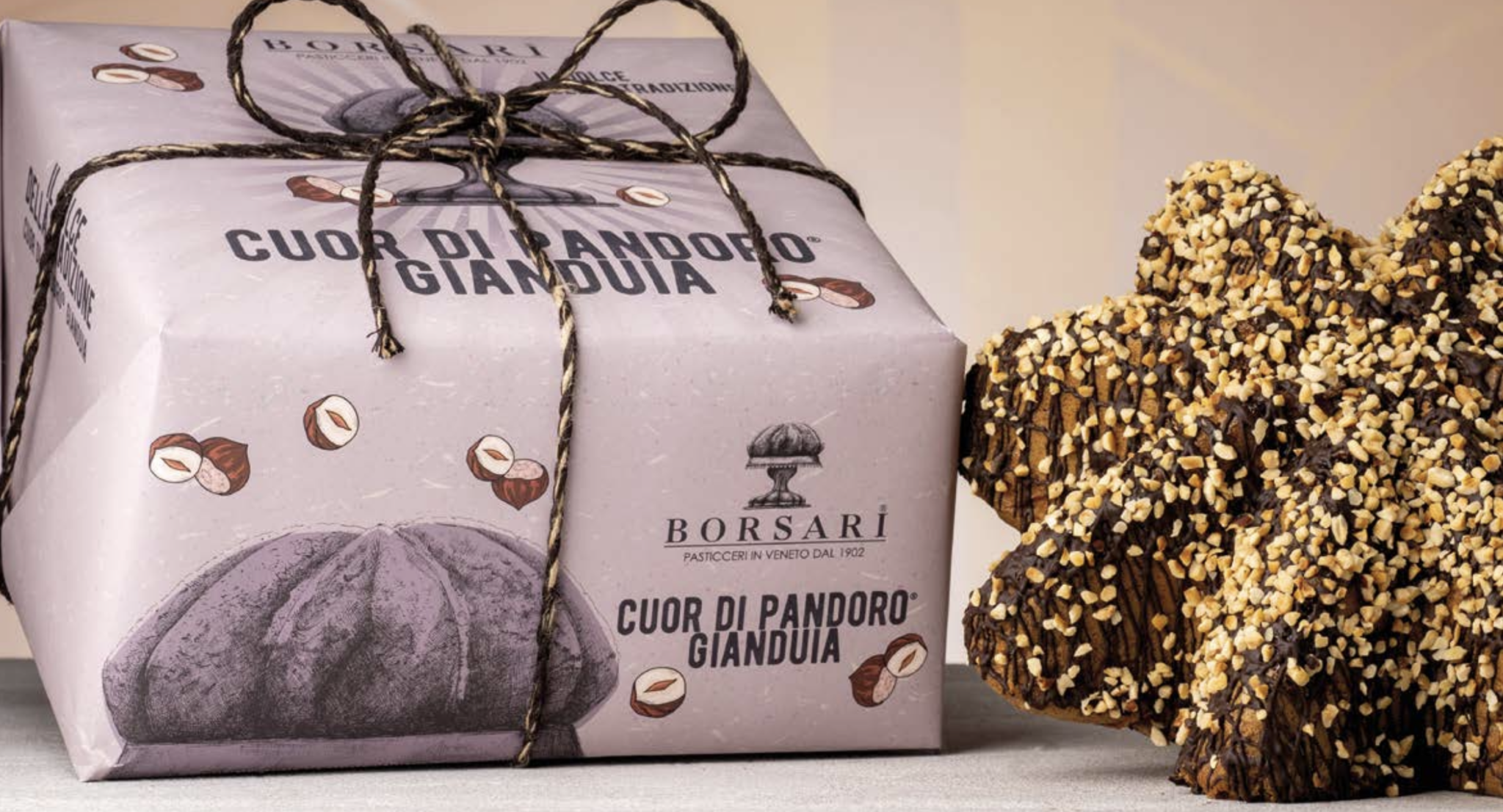 Borsari Cuor Di Pandoro filled with Gianduia Cream Borsari 750g