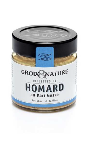 Rillettes de homard bleu au Kari Gosse - Groix & Nature 100 g 