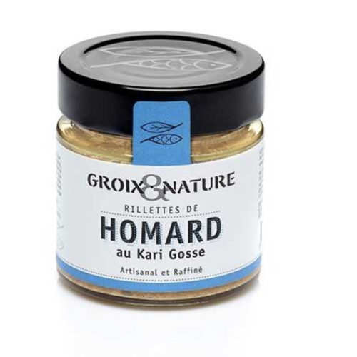 Rillette de homard bleu au Kari Gosse - Groix & Nature 100 g 