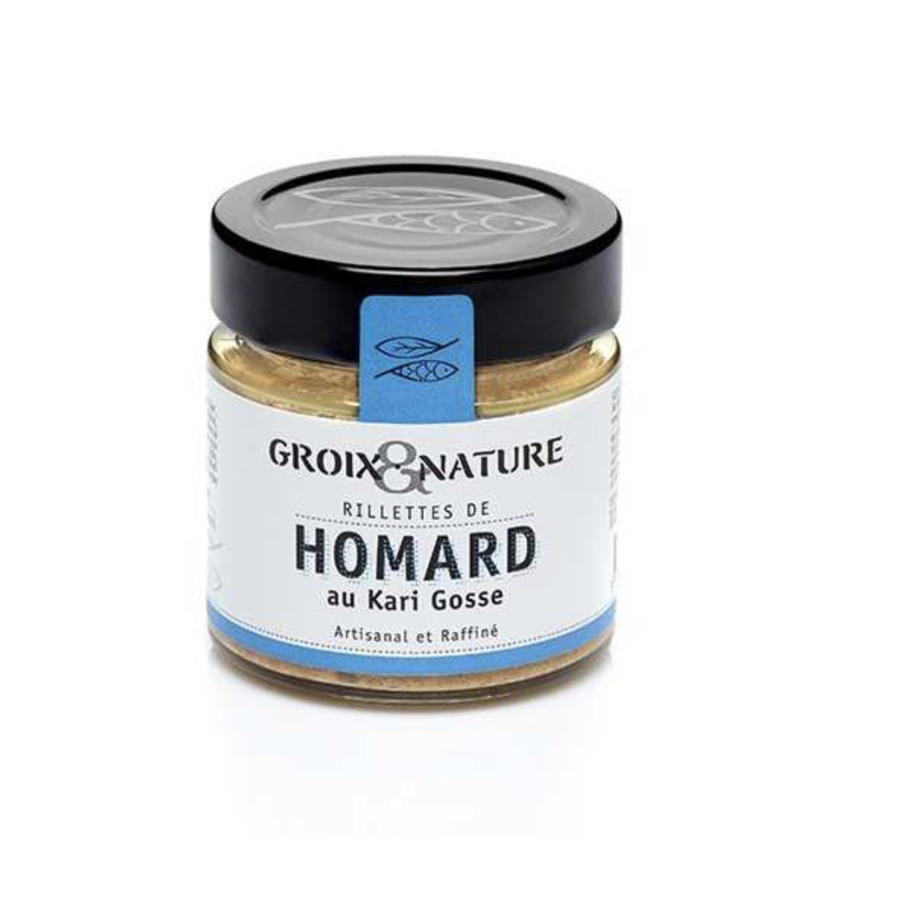 Rillettes de homard bleu au Kari Gosse - Groix & Nature 100 g