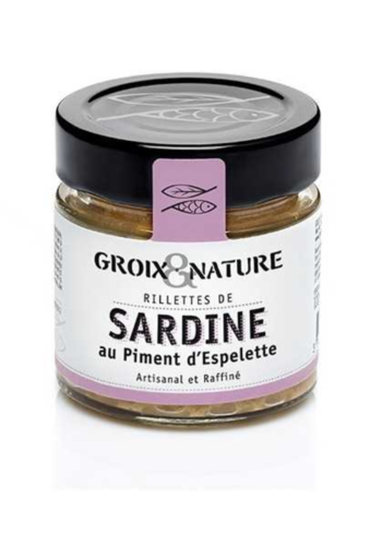 Rillettes de sardine au piment d'Espelette - Groix & Nature 100 g 