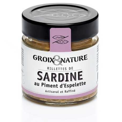 Rillettes de sardine au piment d'Espelette - Groix & Nature 100 g 