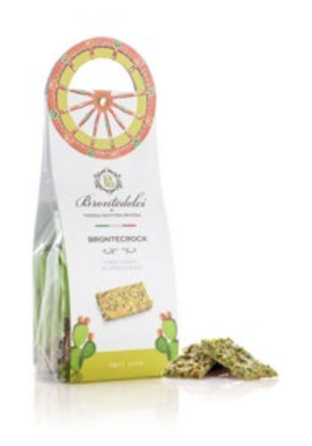 Barre croquante à la pistache et chocolat blanc (Brontecrock) - Brontedolci 150g 