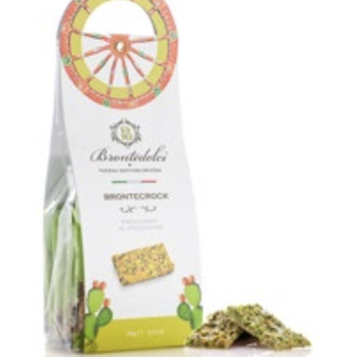 Barre croquante à la pistache et chocolat blanc (Brontecrock) - Brontedolci 150g 
