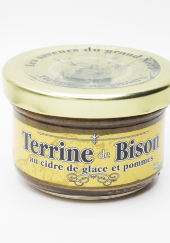 Bison terrine with ice cider and apples - Les Délices de l'Île d'Orléans 80g 