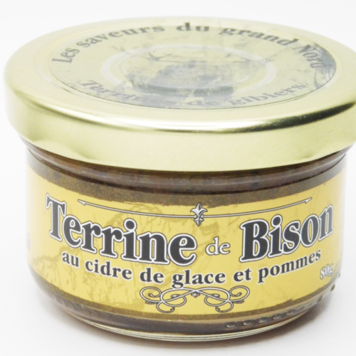 Bison terrine with ice cider and apples - Les Délices de l'Île d'Orléans 80g 