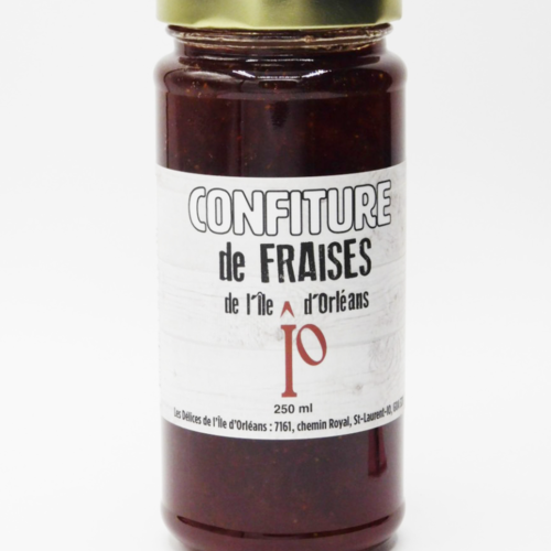 Confiture de fraises - Les Délices de l'Île d'Orléans 250 ml 