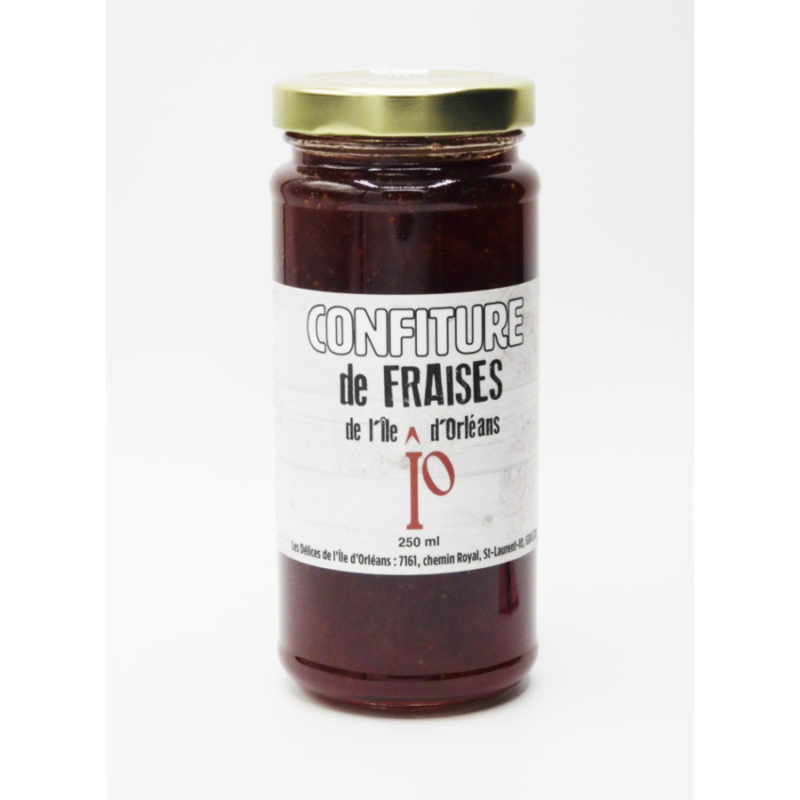 Confiture de fraises - Les Délices de l'Île d'Orléans 250 ml