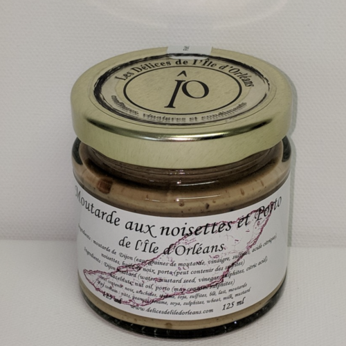 Hazelnut and port mustard - Les Délices de L'Île d'Orléans 125ml 