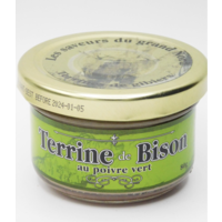 Bison terrine with green pepper - Les Délices de l'Île d'Orléans 80g