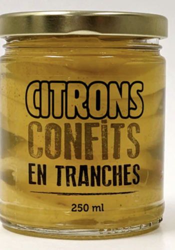 Citrons confit tranchés - Les Délice de lÎle d'Orléans 250 ml 