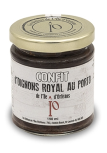 Confit d'oignons royal au porto - Les Délices de l'Île d'Orléans 190 ml 