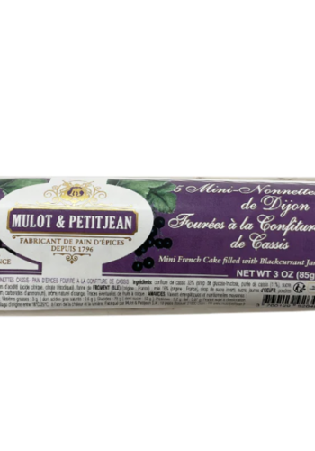 Mini dijon nonnettes with blackcurrant (5 units) - Mulot & PetitJean 90g 