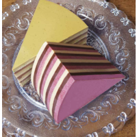 Millestrati cake slice (Pistachio Ottavio) - La Molina 250g