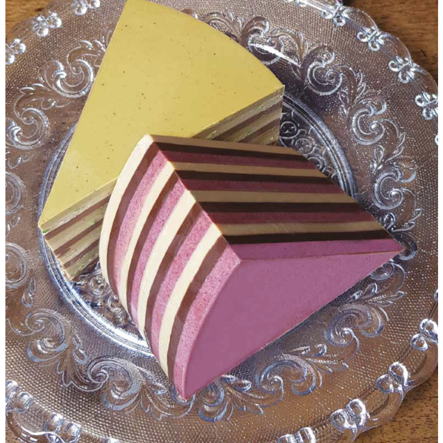 Millestrati cake slice (Pistachio Ottavio) - La Molina 250g