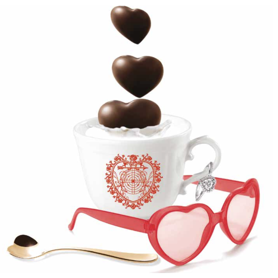 Coeur en chocolat pour chocolat chaud  - La Molina 320g