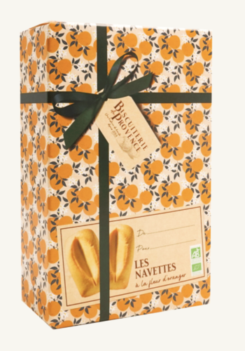 Orange blossom biscuits (Navette) - Biscuiterie de Provence 90g 