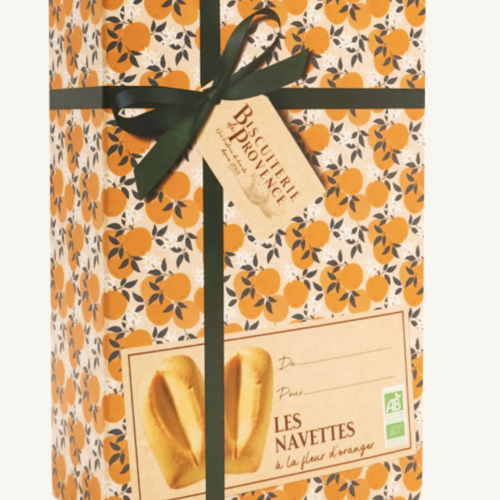 Biscuits à la fleur d'oranger (Navette) - Biscuiterie de Provence 100g 