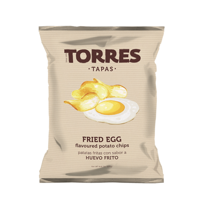 Fried Egg flavoured potato chips - Torres 125g