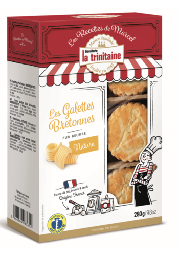 Pure butter Breton cookies - La Trinitaine 280g 