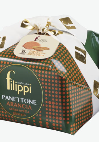 Panettone with candied oranges (without grapes) - Filippi 1 kg 