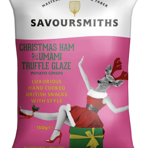 Christmas Ham, Umami, Truffle Glaze Chips - Savoursmiths 150g 