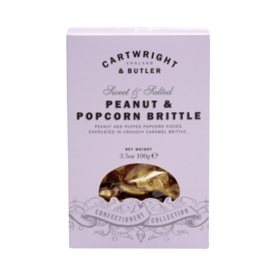 Peanut and Popcorn Brittle - Cartwright & Butler 100g