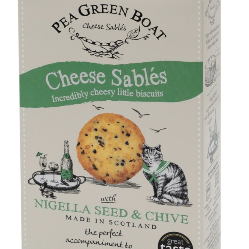 Sablés au fromage nigelle et ciboulette - Pea Green Boat 80g 