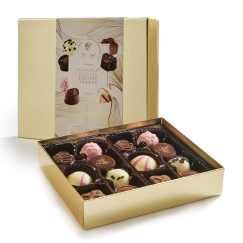 Boîte de chocolats assortis festif - Pralibel 190g 