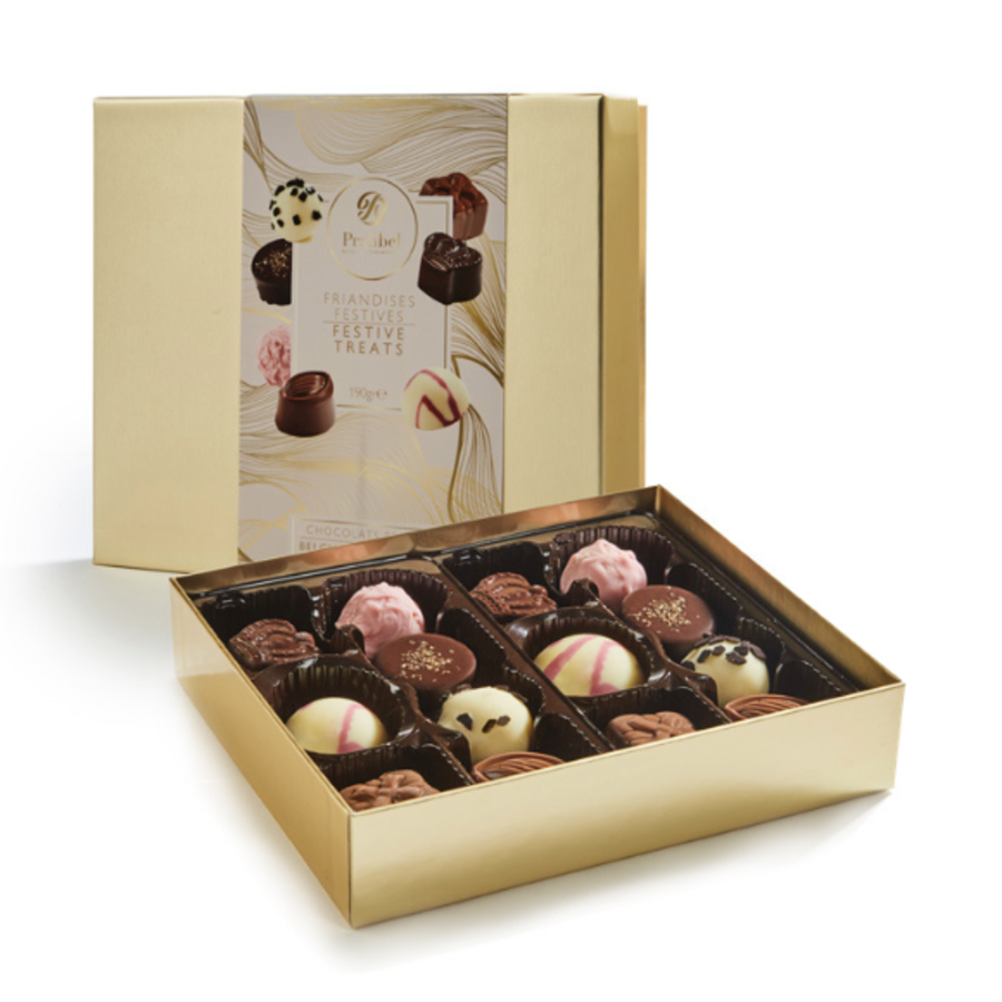 Boîte de chocolats assortis festif - Pralibel 190g
