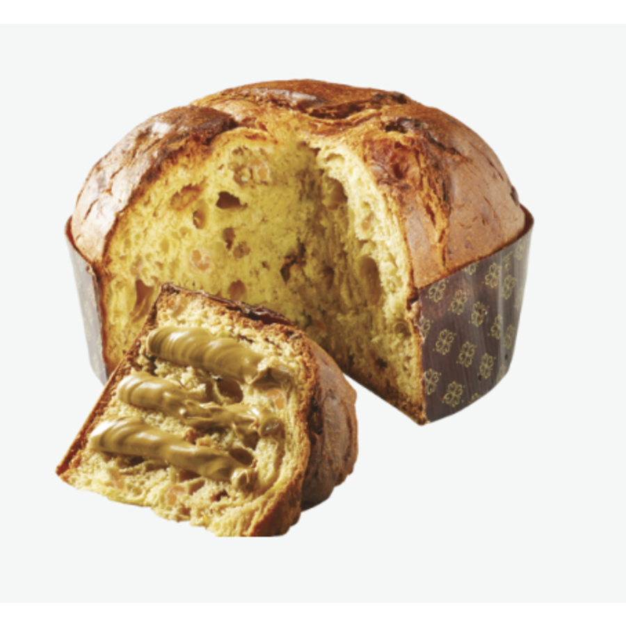 Panettone avec pistache, citron confit et crème de pistache à tartiner - Filippi 1kg