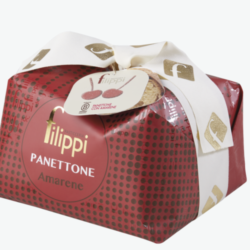 Panettone aux cerises griottes - Filippi 1kg 