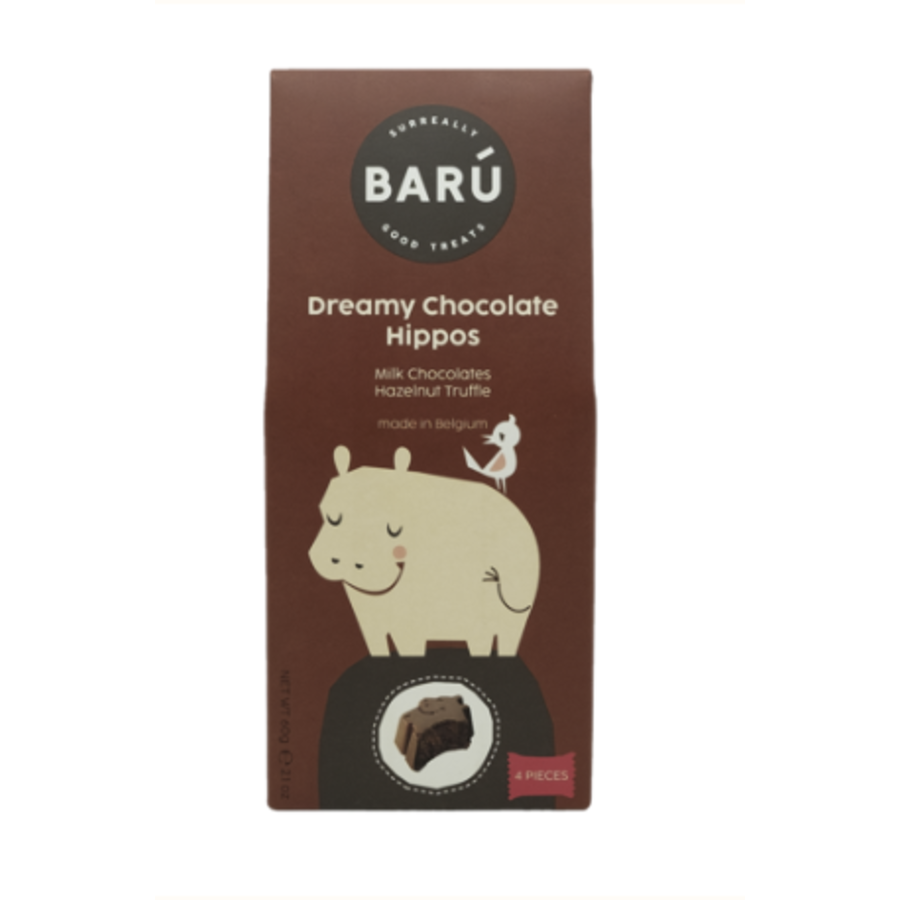 Milk Chocolates Hazelnut Truffle Dreamy Chocolate Hippos - Barú 60g