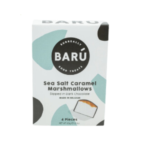 Marshmallows with dark chocolate, caramel and sea salt - Barú 120g 