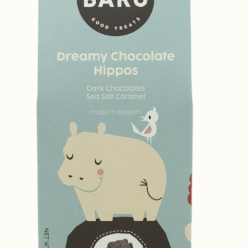 Dreamy Chocolate Hippos Sea Salt Caramel - Barú 60g 