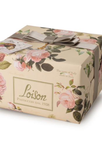 Rose cream panettone with rose syrup - Loison 600g 