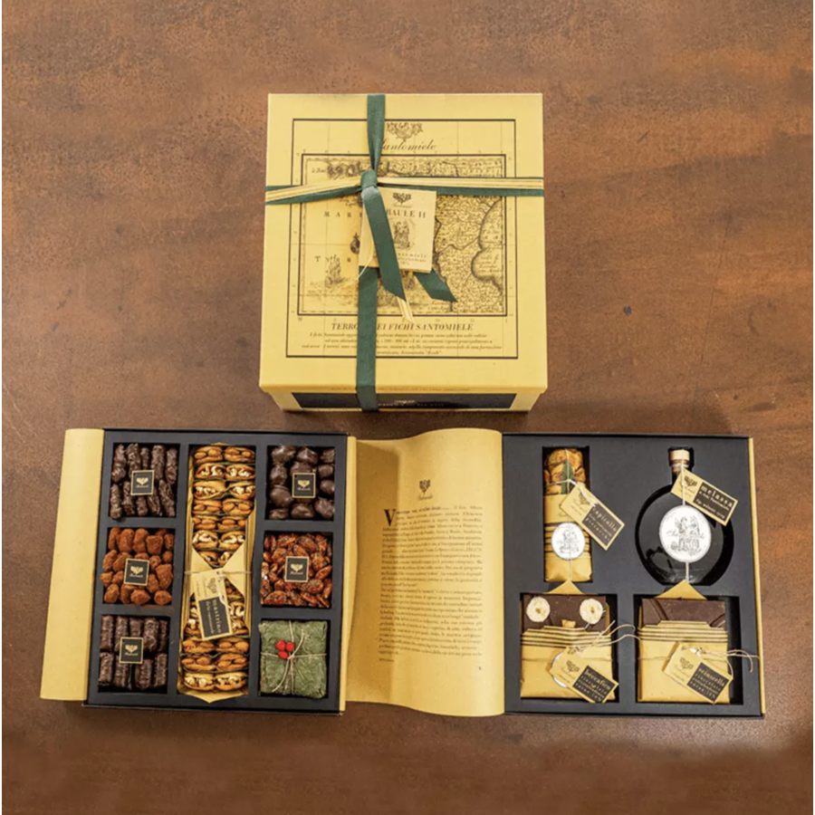 Coffret « Il Baule II » aux figues, amandes, écorces d'agrumes et chocolat - Santomiele 1,7 kg