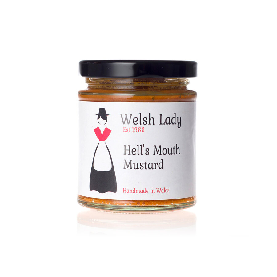 Moutarde  paprika, chili et ail - Welsh Lady 170g