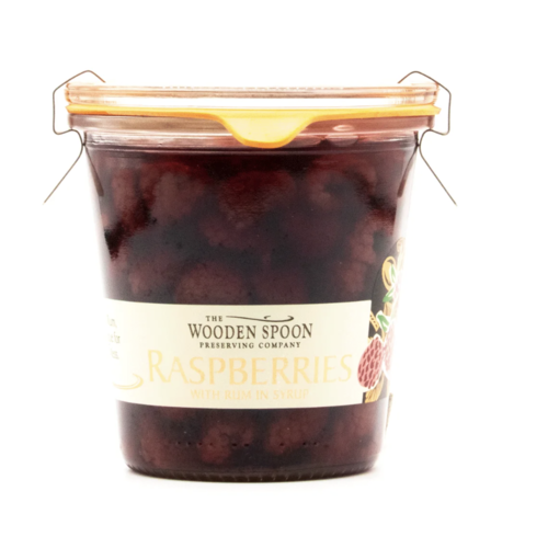 Framboises dans sirop avec rhum - The Wooden Spoon 300g 