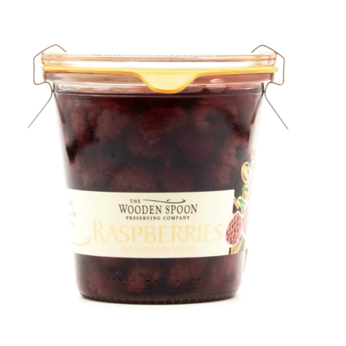 Rasberries with Rum and syrup - The Wooden Spoon 300g 