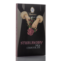 Barre de chocolat au chocolat au lait et fraises (State of the art series) - Laurence 80g