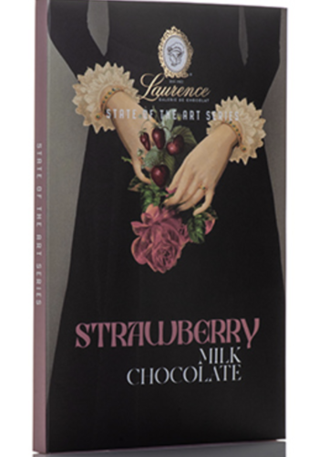 Chocolate bar with milk chocolate and strawberries (State of the art series) - Laurence 80g 