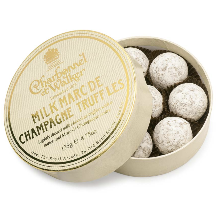 Milk Marc de Champagne Truffles - Charbonnel et Walker 105g