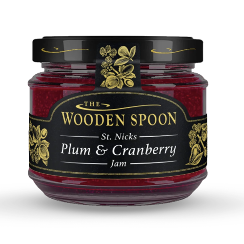 Plum & Cranberry Jam - The Wooden Spoon 227g 