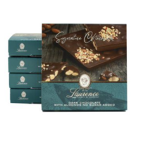 Chocolat noir aux amandes (sans sucre ajouté - Signature) - Laurence 100g