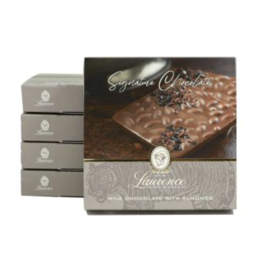 Chocolat au lait et amandes (Signature) - Laurence 100g